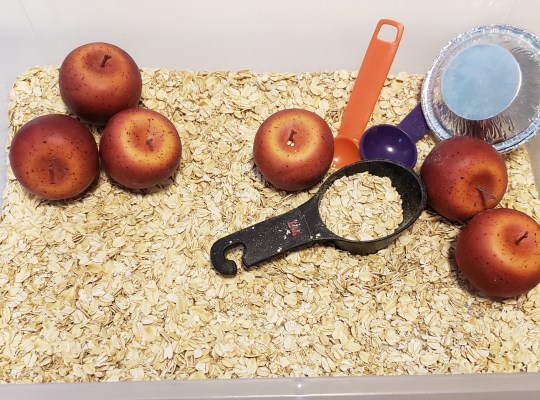 Apple Pie Sensory Bin