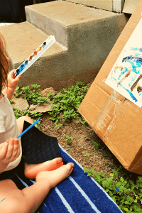 child painting